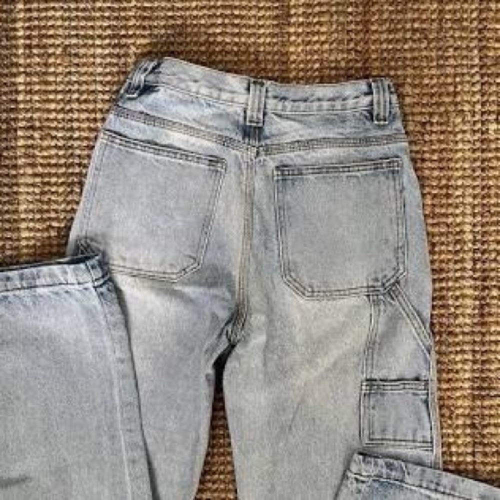 Brandy Melville Light Gray Cargo Pants